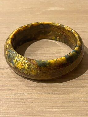 Golden Pietersite Bangle Bracelet